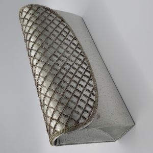 Silver Beaded Clutch